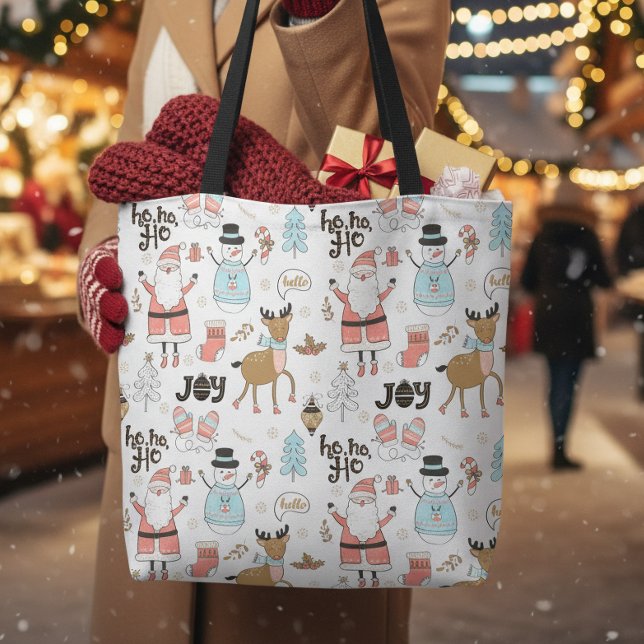 Tomte, Snöman, Renmönster ID559 Tygkasse (Skapare uppladdad)