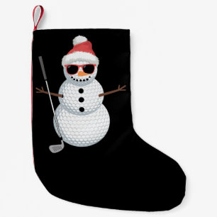 Tomte Snömannen Golfboll Jul Golfare Present Liten Julstrumpa