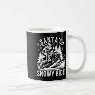 Tomte Snöskoter Åkning Snöskoterkörning Jul Kaffemugg