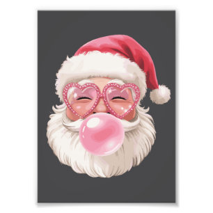 Tomte som blåser bubbel jul rolig jul fototryck