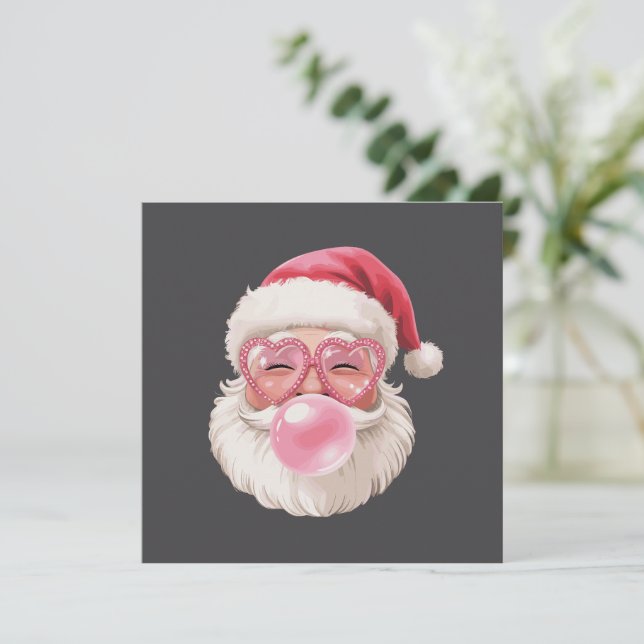 Tomte som blåser bubbel jul rolig jul inbjudningar (Stående Fram)