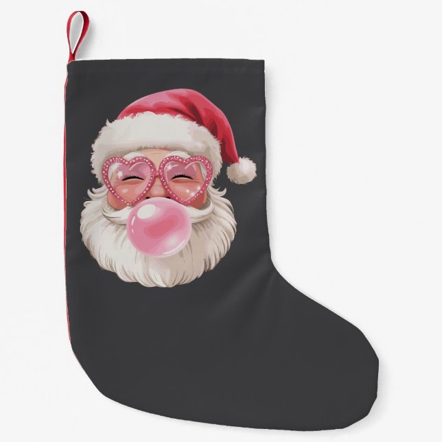 Tomte som blåser bubbel jul rolig jul liten julstrumpa (Framsidan)