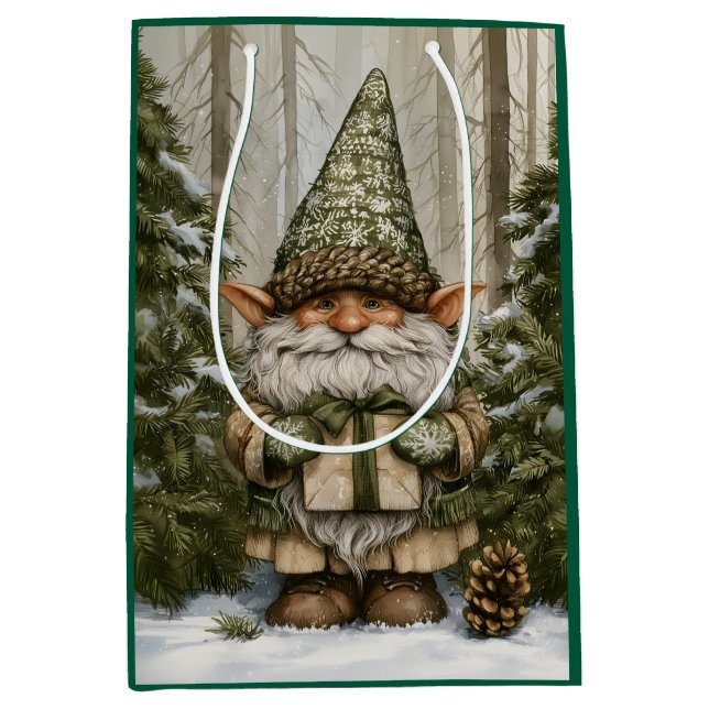 Tomte som ger presenter (Framsidan)