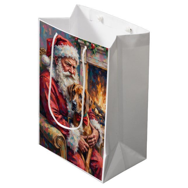 Tomte som håller Great Dane julkonst (Framsidan Vinklad)