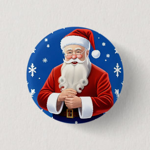 Tomte som ler knapp