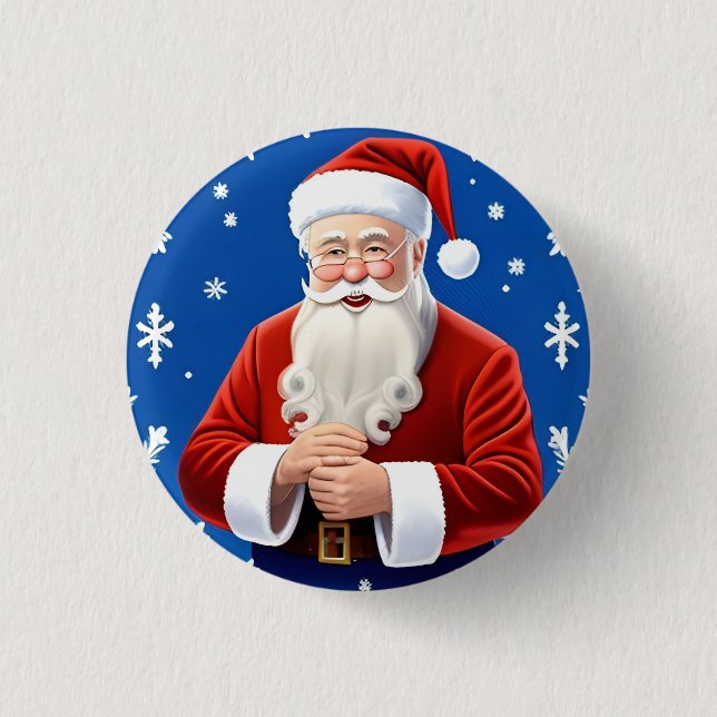 Tomte som ler knapp (Framsida)