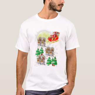 Tomte som rider ekorre t shirt