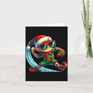 Tomte som spelar baseboll som lärare pojkar barn t kort