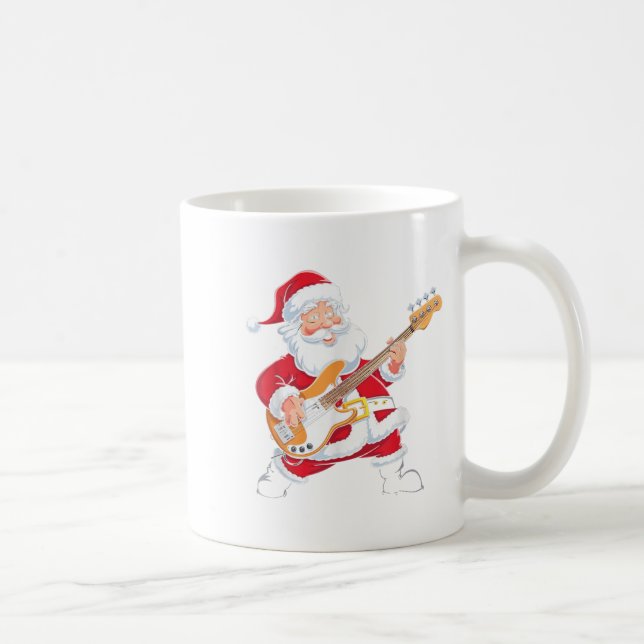 Tomte som spelar en B-gitarr jul jul  Kaffemugg (Höger)