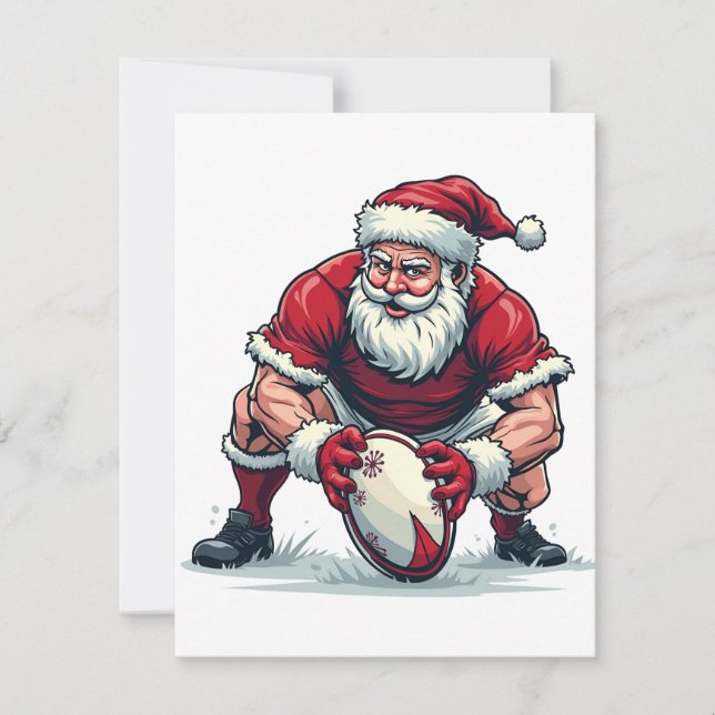 Tomte som spelar fotboll Fantasy jul spelare Anteckningskort (Framsida)