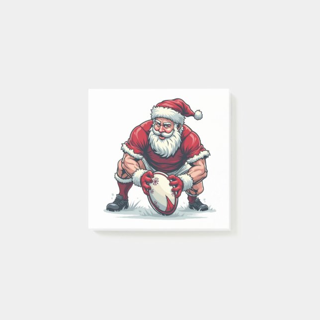 Tomte som spelar fotboll Fantasy jul spelare Post-it Block (Framsida)