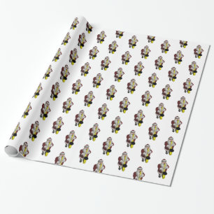 Tomte som spelar saxofon presentpapper