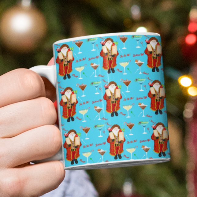Tomte som tar med spriten jul  kaffemugg (Skapare uppladdad)