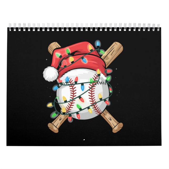 Tomte Sport Jul Basebollspelare  Kalender (Omslag)