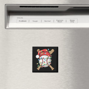 Tomte Sport Jul Basebollspelare Magnet