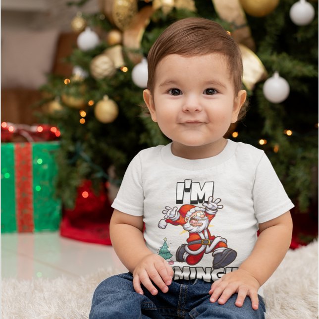 Tomte Springande Jul Humor Högtid Rolig Jul T Shirt (Skapare uppladdad)