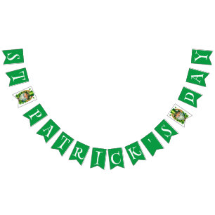 Tomte St Patricks dag firande Vimplar