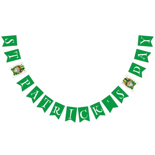 Tomte St Patricks dag firande Vimplar (Alla)