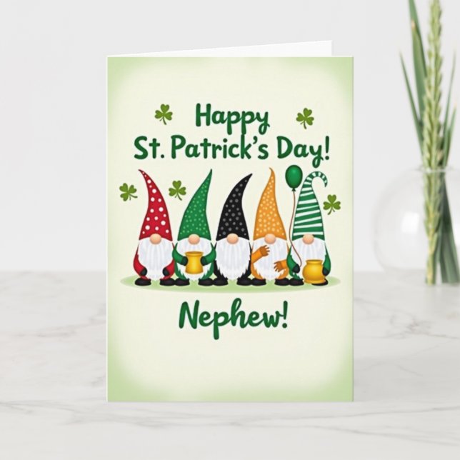 Tomte St Patricks Day Brorsonskort Kort (Framsida)