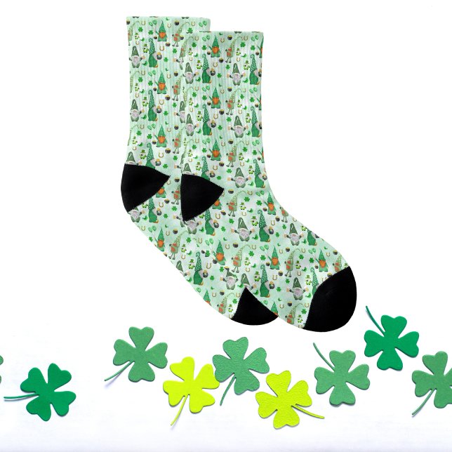 Tomte St. Patrick's Day firande Strumpor (Skapare uppladdad)