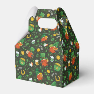 Tomte St. Patricks Day presentpapper Presentaskar