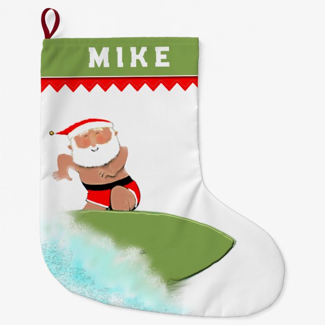 Tomte Surfing Semester Stor Julstrumpa (Framsidan)