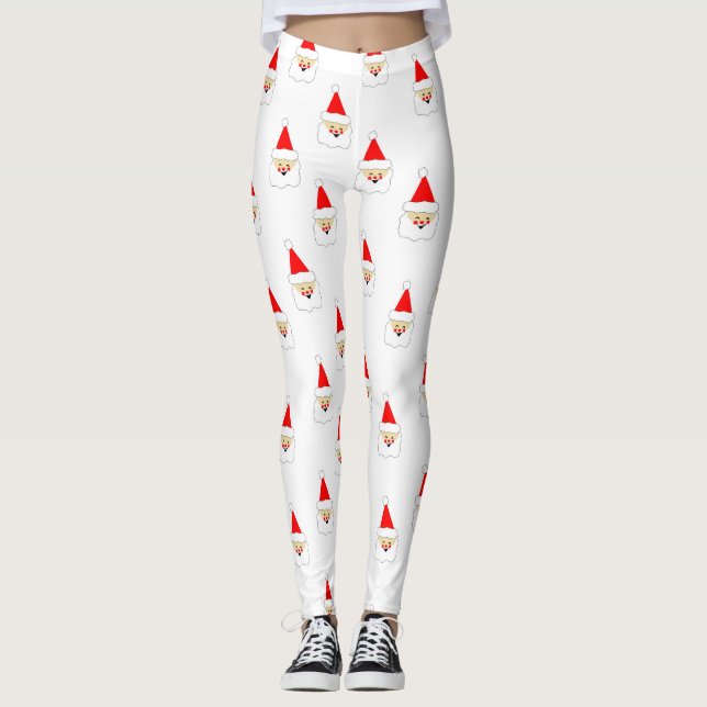 tomte tecknad film glad jul leggings (Framsida)