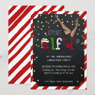 Tomte-tema Julfest Inbjudningar