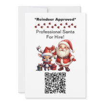 Tomte Tomte Två Sidor Affärs Kort QR-kod