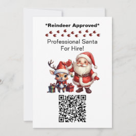 Tomte Tomte Två Sidor Affärs Kort QR-kod