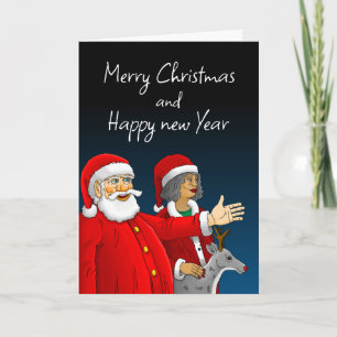 Tomte, Tomtes fru och Rudolf ren Helgkort