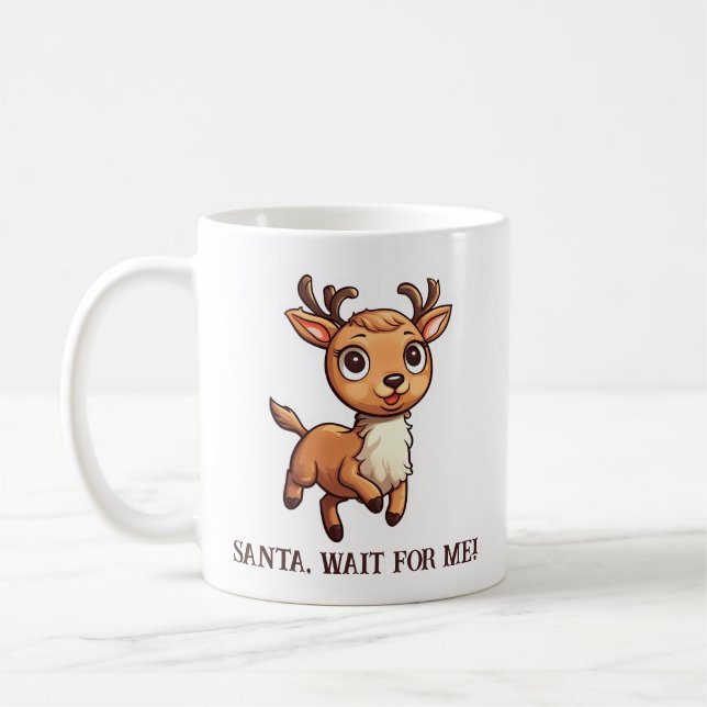 Tomte, vänta på mig! kaffemugg (Vänster)