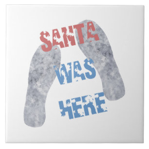 Tomte Var Här Kakelplatta