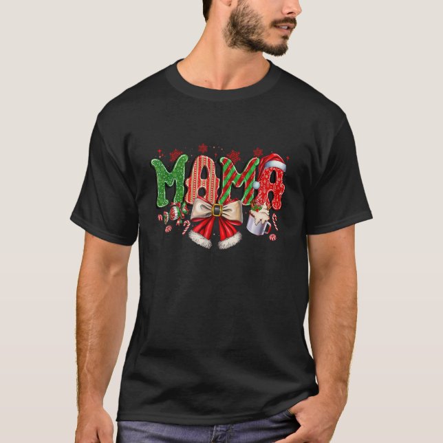 Tomte varm choklad  t shirt (Framsida)