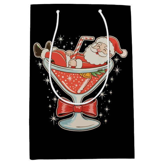 Tomte Varm Mess Martini Glas Jul Xmas (Framsidan)