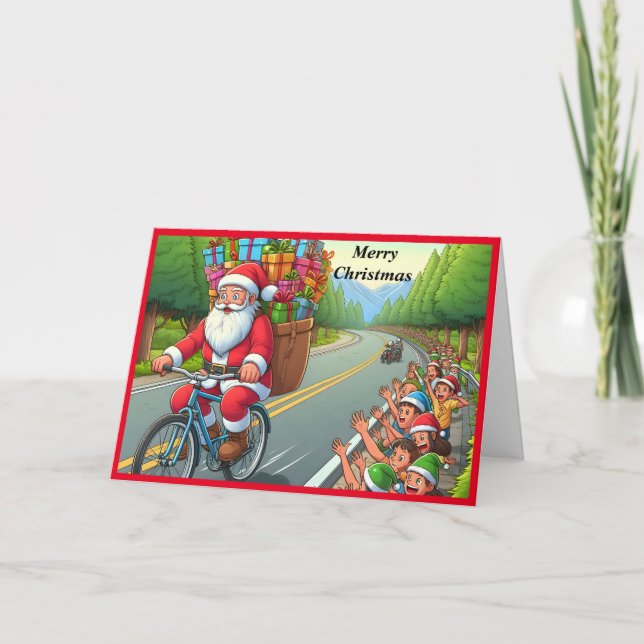 Tomte veckot julkort helgkort (Framsida)