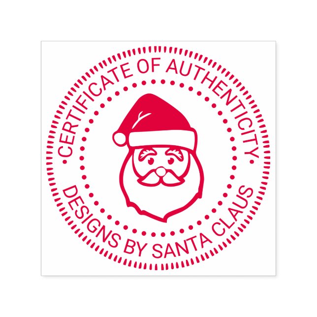 Tomte Xmas “Autenticitetscertifikat” #3 Självfärgande Stämpel (Design)