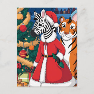 Tomte zebra, Tiger Vykort