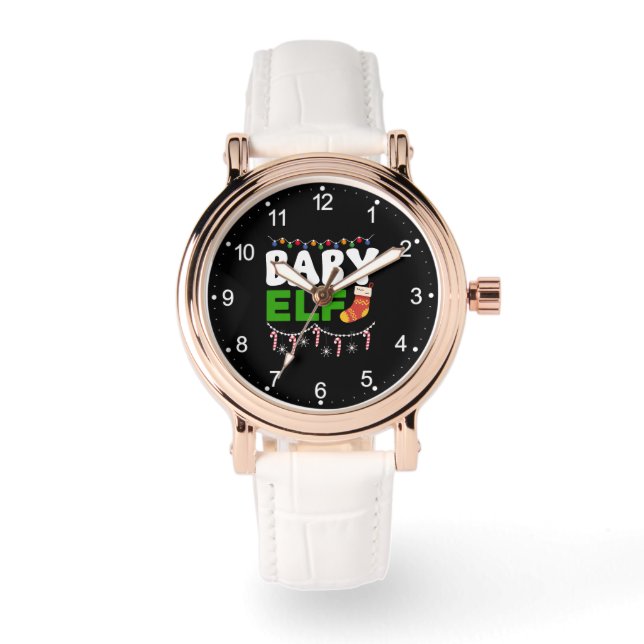 Tomtebaby jul firande design-84608 armbandsur (Framsida)