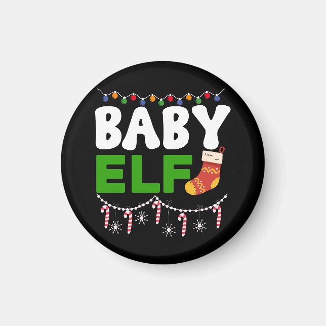Tomtebaby julfirande design-84608 magnet (Framsidan)
