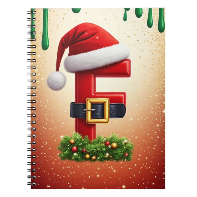 Tomtebrev F Med Julkransaccent 🎅 Anteckningsbok (Framsidan)
