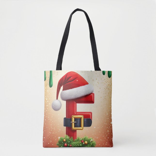 Tomtebrev F Med Julkransaccent 🎅 Tygkasse (Framsida)