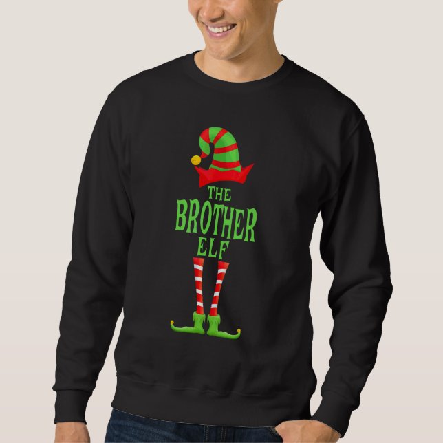 Tomtebror jul nyhets- familj jul pyjamas lång ärmad tröja (Framsida)