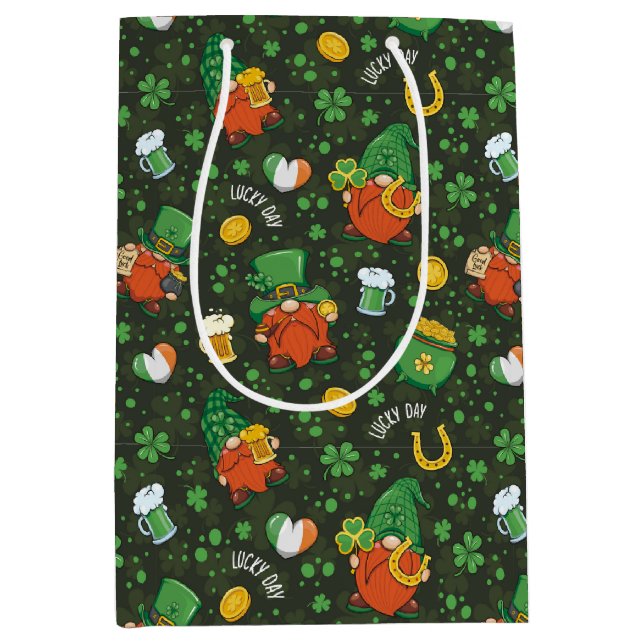 Tomtedags julpapper för St. Patrick's Day (Framsidan)