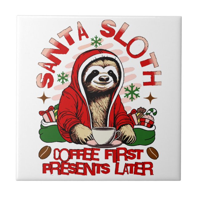 Tomtedovendrickande kaffe  kakelplatta (Framsidan)