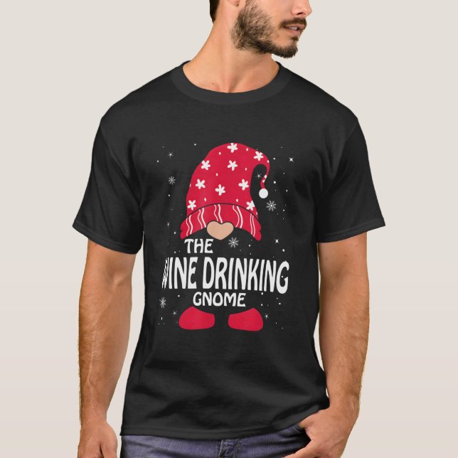 Tomtefamilj för vinpyro t shirt (Framsida)