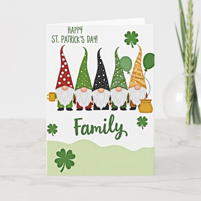 Tomtefamiljens St. Patrickskort Kort (Framsida)