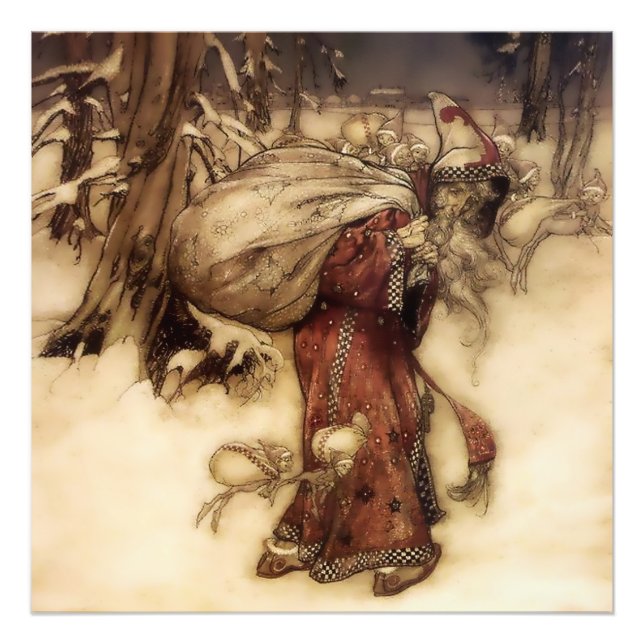 “Tomtefar” av Arthur Rackham Fototryck (Framsidan)