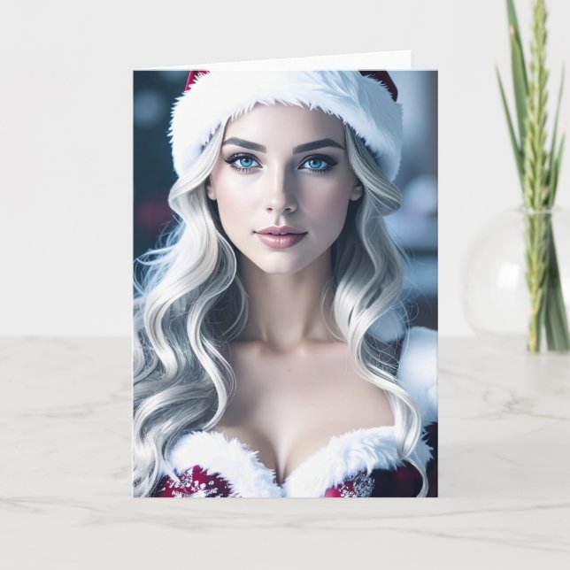 Tomteflicka Helgkort (Framsida)