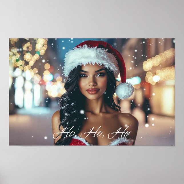 Tomteflicka - Ho Ho Ho - Jul Poster (Framsidan)